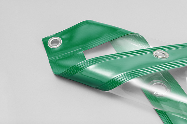 industrievorhang-transparent Industrievorhang transparent verschiebbar mit Ösen aus PVC-Plane