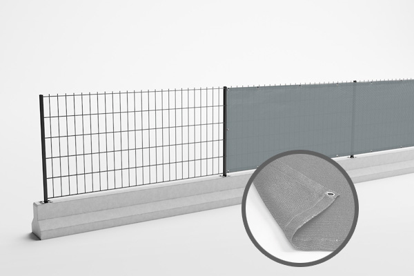 Sichtschutz und Blendschutz für Betonrückhaltesysteme Sichtschutz und Blendschutz für Betonrückhaltesysteme