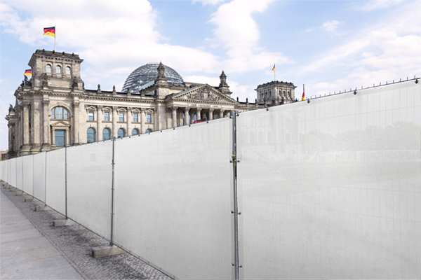 Bauzaunnetz für Bauzaunfelder