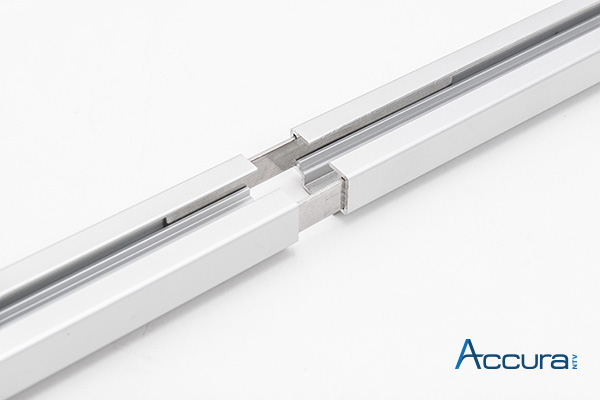 passgenaue Verbindung der Vorhangschienen