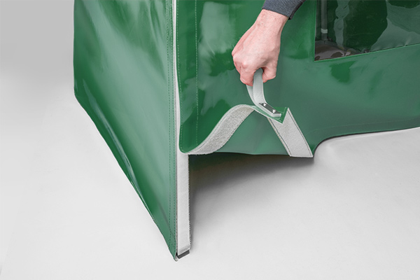 abdeckhaube-klett-flausch auf Anfrage mit Klett/Flausch-Verschluss