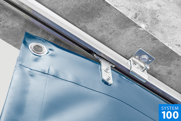 industrievorhang-100-1-farbig Schiene System 100 bis 4 m Höhe empfohlen