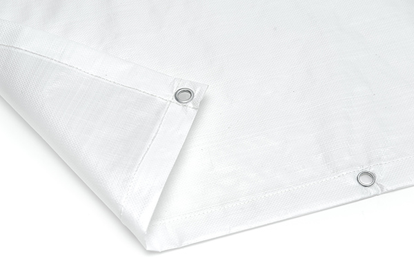 Abdeckplane weiß