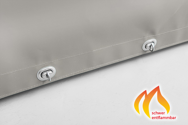 abdeckhaube-oesen-schwer-entflammbar auf Anfrage unten versch. Ösen möglich