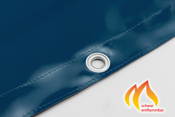 pvc-lkw-plane-rund-schwer-entflammbar 12 bzw. 16 mm Ösen je nach Ø