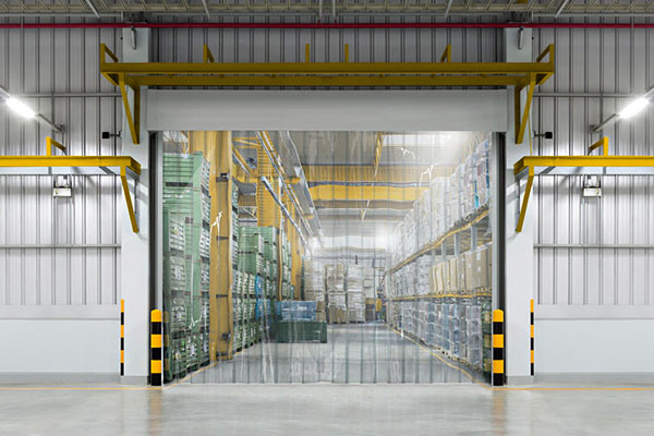 pvc_vorhang PVC Vorhang als Kälteschutz