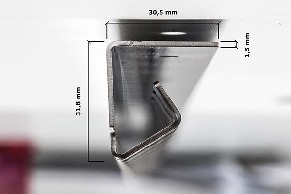 Streifenvorhang aus PVC-Streifen stabiles einfaches Montage-System