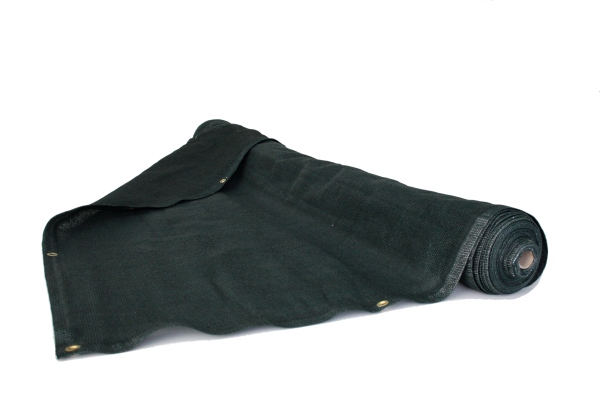 tennisblende_vorschau Tennisblende grün mit Ösen und Karabiner - 2 x 12 m