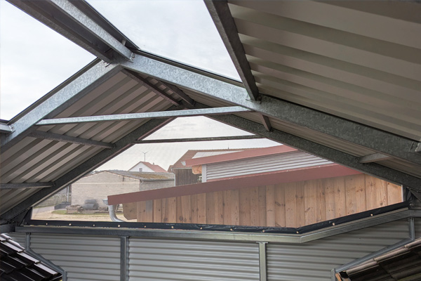 PVC-Windschutzgitter im Gewerbeeinsatz PVC-Windschutzgitter im Gewerbeeinsatz