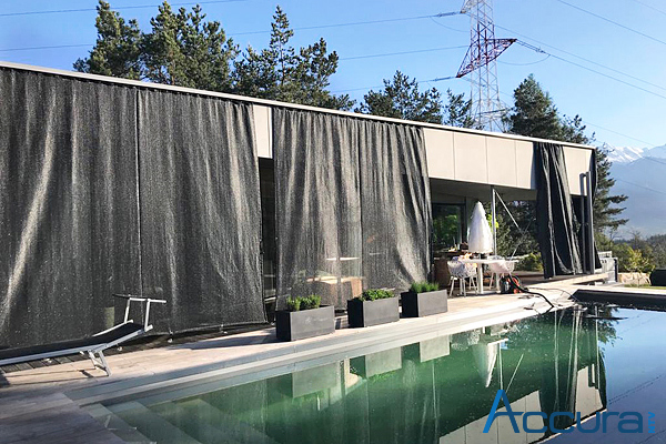 Sichtschutz Vorhang für Terrasse, Balkon, Pavillon und Carport