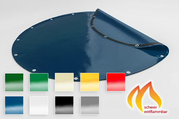 LKW-Plane rund nach Maß mit Ösen in Sattlerqualität