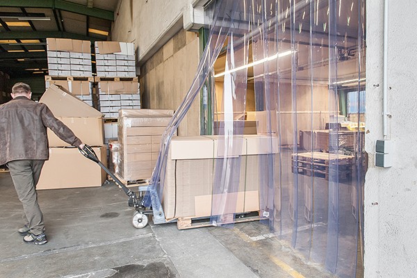 PVC-Lamellenvorhang aus PVC-Streifen für Industrietor