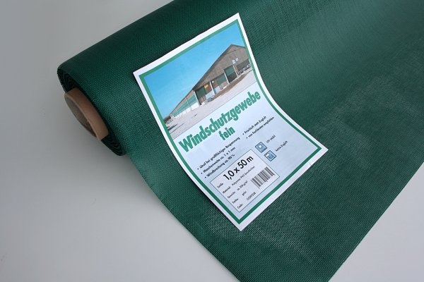 Stall-Windschutznetz fein grün - 90 % Windschutz - 250 g/m²