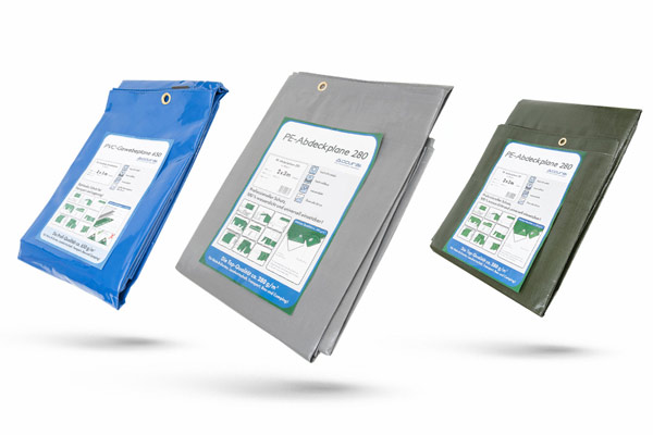 Abdeckplanen für die Baustelle im Modehaus Galster Heidenheim