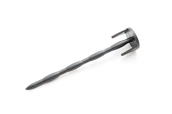 Erdnägel schwarz aus Kunststoff