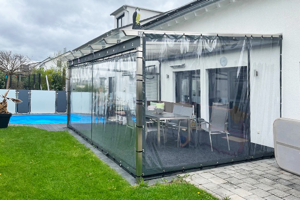 Folienfenster für Pergola, Pavillon, Terrasse und Balkon Folienfenster für Pergola, Pavillon, Terrasse und Balkon