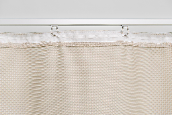 stabiles Vorhangband weiß, grau oder schwarz wählbar