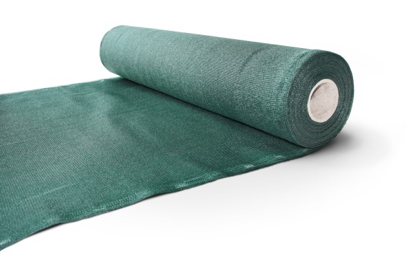 Auf Rolle geliefeSchattiernetz auf Rolle mit Lochleiste - 150 g/m²rt