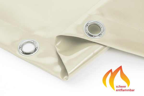 pvc-lkw-abdeckplane-perlweiss-beige-schwer-entflammbar perlweiß RAL 1013