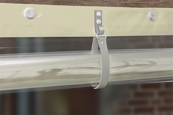 Wetterschutzplane nach Maß - Aufrollgarnituren optional wählbar