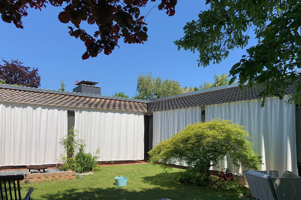 Anspruchsvolle Outdoor-Vorhänge mit hochwertiger Webstruktur