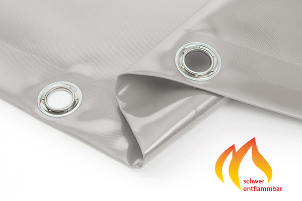 PVC-Abdeckplane nach Maß - Sonderanfertigung - schwer entflammbar