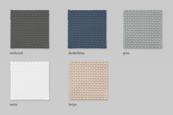 Outdoor-Vorhang anthrazit, grau, weiß, beige, (blau auf Anfrage)