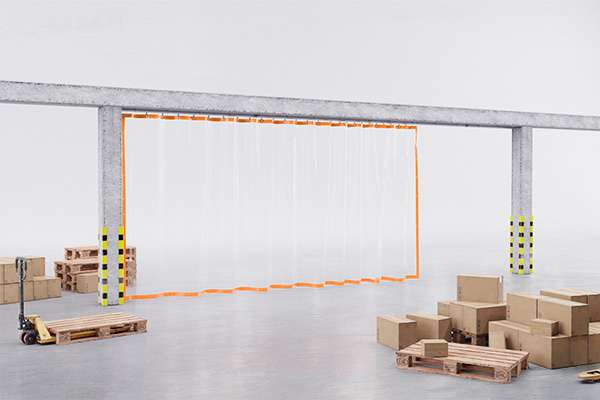 Schutzvorhang transparent