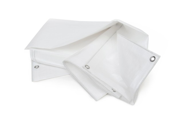 abdeckplane-weissrulf2rIOecHLp Abdeckplane weiß RAL 9010 mit Ösen und PVC-Plane Meterware
