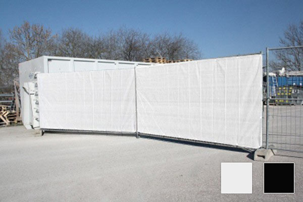 Bauzaunplane mit Ösen - Brandschutzklasse B1 DIN 4102