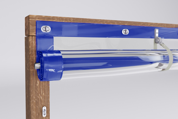 Pavillon-Verkleidung seitlich mit Wetterschutzplane transparent