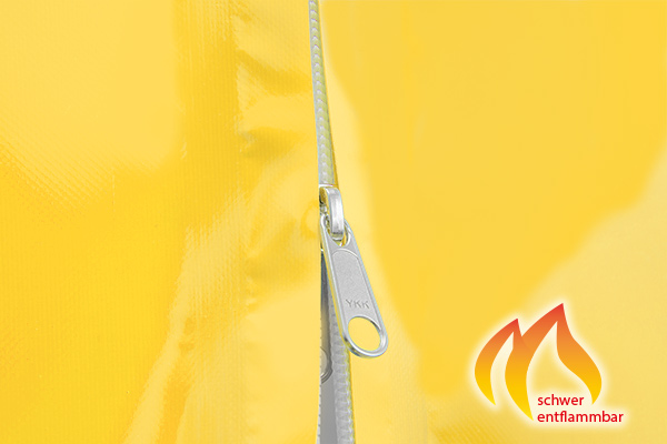 verdeckt eingearbeiteter Reißverschluss